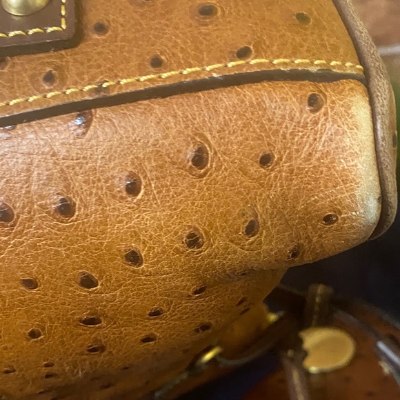 Dooney & Bourke Ostrich Bristol Florentine Leather  with Dooney Charms - Picture 12 of 16